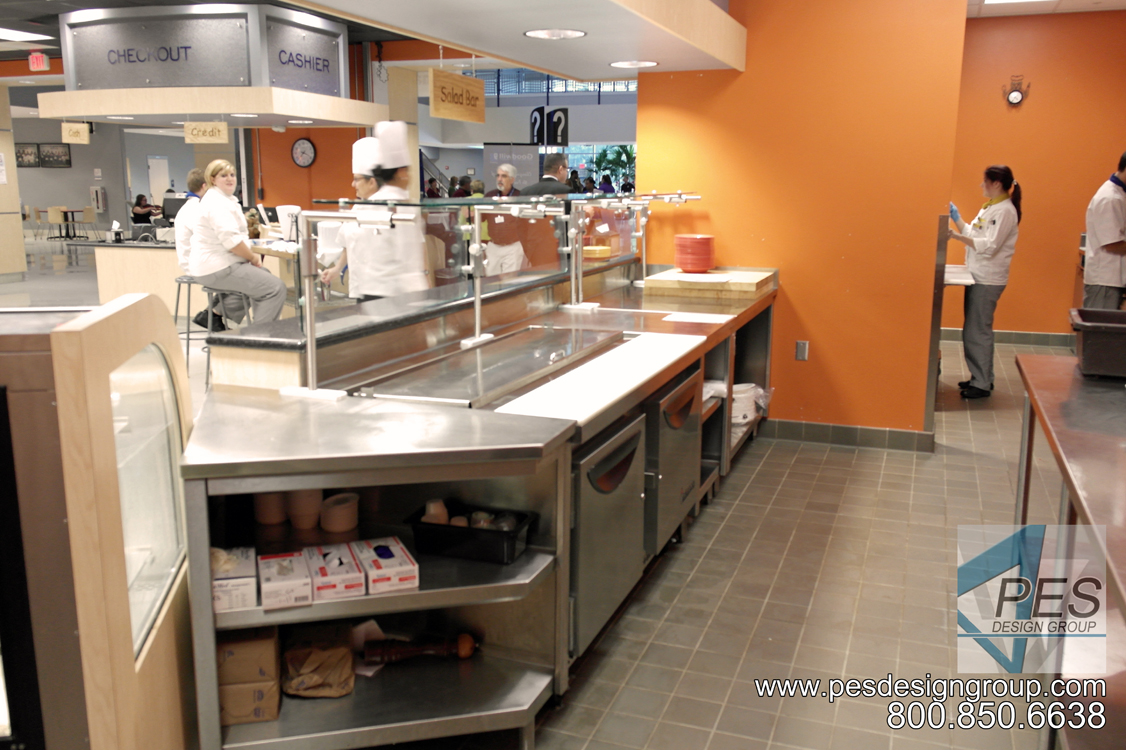 The service side of the deli in the Cafe Mirabilis food court at Manatee Technical College in Bradenton Florida.