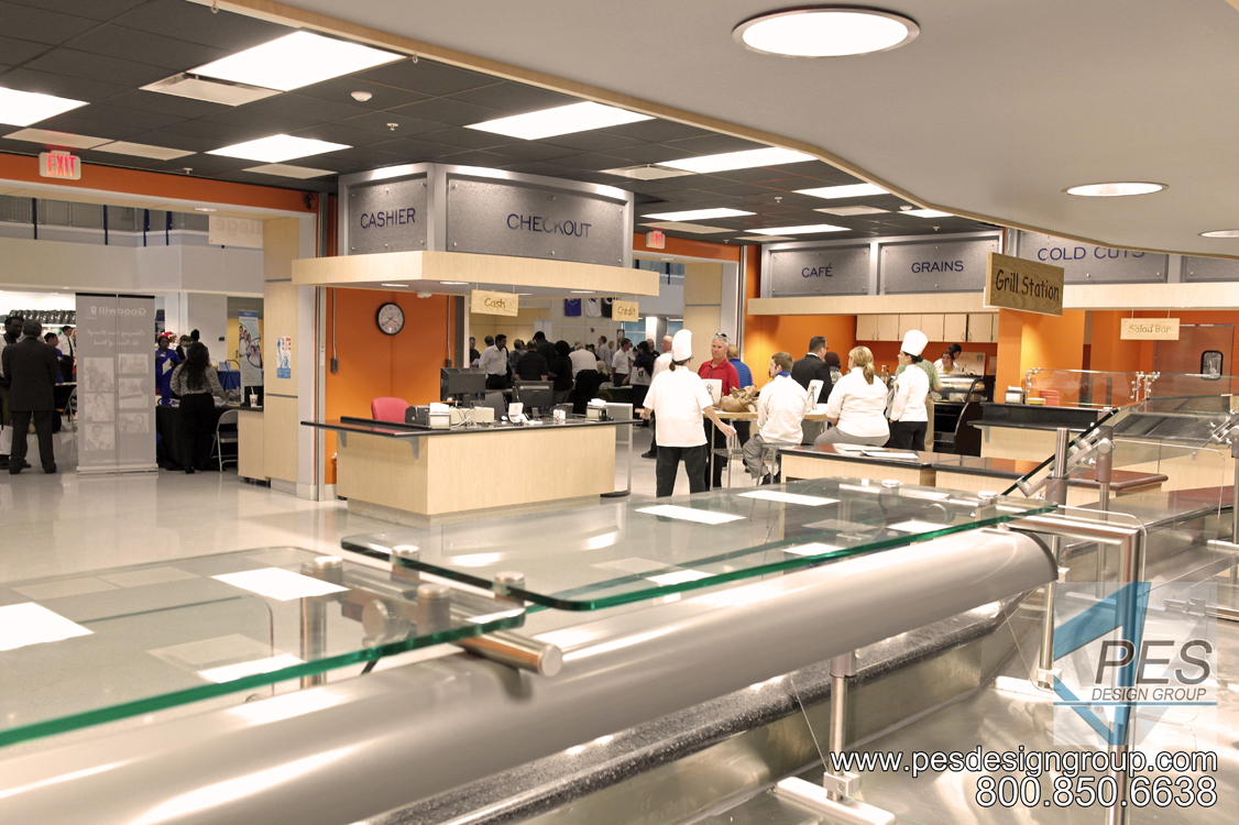 A higher ed food court at Manatee Technical College in Bradenton Florida.