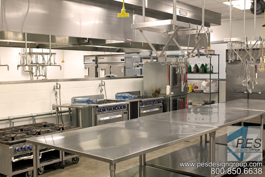 Convection ovens and ranges in Manatee Technical College's culinary teaching kitchen in Bradenton Florida.