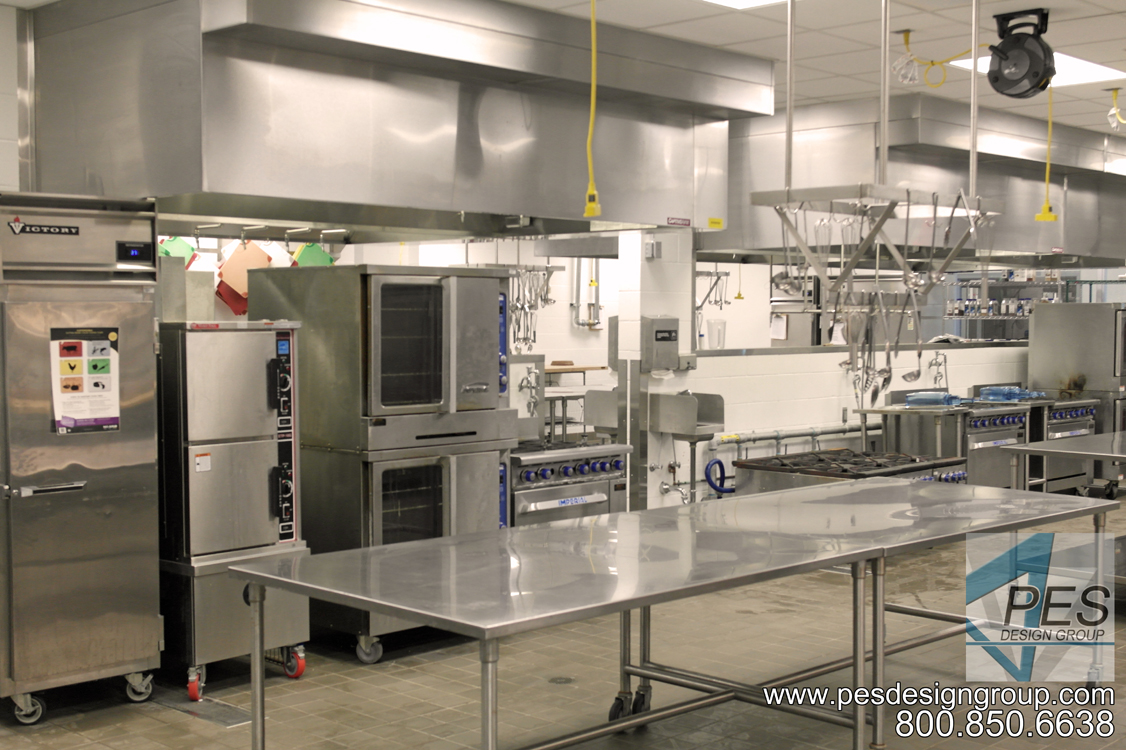 Convection ovens and steamer in Manatee Technical College's culinary teaching kitchen in Bradenton Florida.
